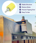 Top Shelf Heavy Duty 4 Pack Nylon Slide Gate Rollers Rock Solid smooth glide pulley mounted on metal door frame.