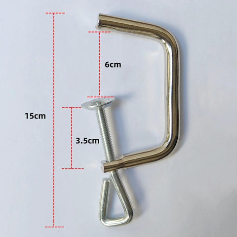 Three Pack Pasta Maker Fixing Clips Replacement Clips For Manual Handle Holding Clamp Tools Set For Noodle Maker Accessories And Home Repairs Quick And Easy, stainless steel 15cm clip with 6cm opening