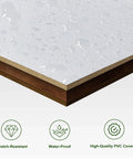 Close-up view of Knockout Farmhouse Style 32 By 84 Inch Sliding Barn Door surface showing water-proof glossy PVC finish.