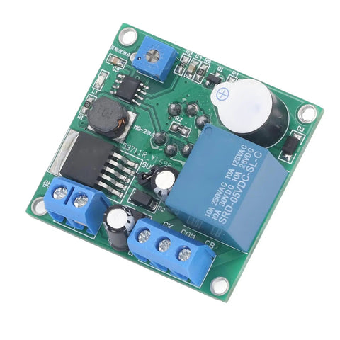 MQ 2 Smoke Sensor Module With Buzzer Alert And Relay Switch, High Octane Gas Detector For Home And Kitchen Safety, circuit board close-up.
