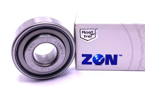 Heavy Duty Agricultural Ball Bearing For Tractors Built Ridiculously Tough For Rugged Field Jobs Compatible With Dg1645 And 204KRNP Models featuring solid steel races and a sleek silver design.