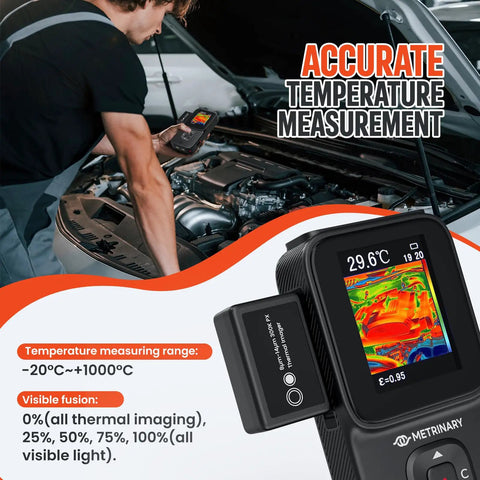 Top Shelf Ten In One Wall Scanner And Smart Thermal Imager delivering precise detection of temperatures under hood