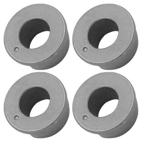 Tough As Nails Set Of Four Front Wheel Bushing Bearings For John Deere S100 S120 S130 S140 S160 S170 Lawn Tractors, sealed, gray, bushing inserts.