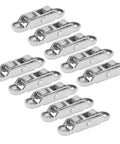 Heavy Duty Sliding Door And Window Track Roller With Silent Glide Replacement Pulley featuring sleek double wheel design in silver.