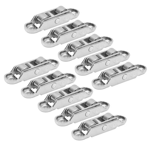 Rock Solid 20 Piece Heavy Duty Sliding Door Window Rollers Set Featuring 16 mm Double Flat Pulley Wheels, durable metal rollers.