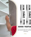 Premium Eight Piece Double Bearing Sliding Door Wheel Kit For Hassle Free Track Setup And Butter Smooth Silent Glide Performance On Glass Cabinet And Closet Doors installed on cabinet.