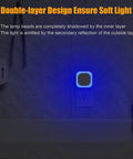 Two Pack Plug In Dimmable Night Light With Auto Dusk To Dawn Sensor Blue LED Night Light providing soft glow in kitchen.