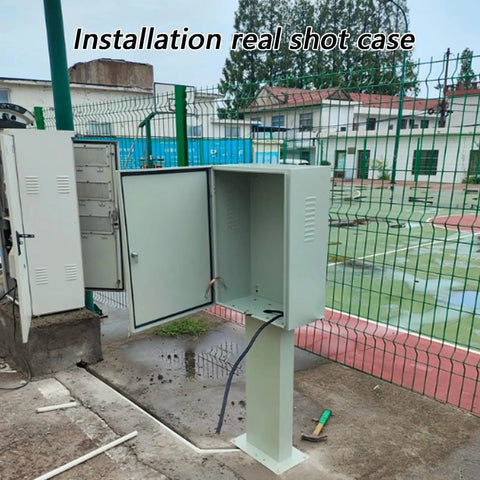 Lock Down Your Plug With This Heavy Duty EV Charger Cover Lock Box Built Solid With Rust Proof Galvanized Steel To Keep Cords Organized And Weather Tight For Zero Hassle Daily Drives, installed outdoor box.