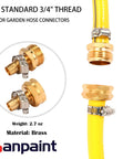 Brass Garden Hose Connector Repair Kit With Stainless Clamp Fits One Half Inch Water Hose Fitting Barb To Three Quarter Inch GHT
