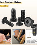Toughest As Nails Furniture Crib Screw Replacement Set With M6 Barrel Nuts And Flat Head Bolts Including Sturdy Wrench for wood frame assembly