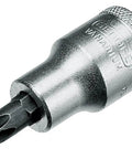 Close-up of a socket tool from 40 Piece One Half Inch Drive Socket And Spanner Set Pro Grade With Dual Color Foam Tool Module