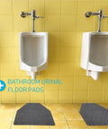 15 Pack Urinal Mats For Men Non Slip Urinal Floor Mats For Commercial Use Highly Absorbent Waterproof Backing in restroom