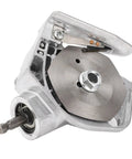 Transform Your Standard Drill With This Stainless Steel Fabric Nibbler And Sheet Metal Cutter Attachment For DIY Pros, showing the metal cutting tool.