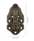 Solid Cold Rolled Steel Toggle Latches Duckbill Hasp Lock Set For Toolboxes Cabinets And Antique Boxes Heavy Duty Grip 6 Pack, 7.4cm x 4.3cm