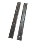 No Nonsense 16 Inch Heavy Duty Drawer Slides Soft Close Side Mount Full Extension Ball Bearing Zinc Plated Rust Proof Hardware Black Pair components