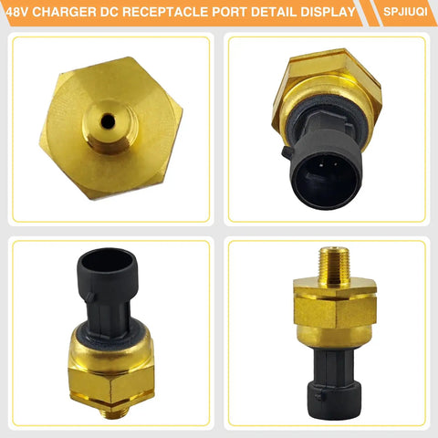 Heavy Duty Water Pressure Sensor Compatible With Mercury Mercruiser Sterndrive And Inboard Outboard Marine Engines Oem Replacement Part 8M6000623 Smooth Sailing Fix, brass and black plastic connector