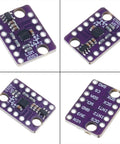 Low Power 6 Axis Motion Sensor Module With Adjustable Range For IoT, Robotics, And Wearables, Dope Accelerometer And Gyroscope Tracking For Real Time Orientation, Vibration Analysis, And Battery Powered Projects, purple PCB