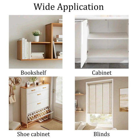 Wide application showing Built Tough Spring Loaded Cabinet Door Repair Pins With Iron Core, Black Plastic Damper Replacement Fittings.