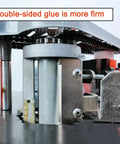 Benchtop Edge Bander Portable Edge Banding Machine for Woodworking with double-sided gluing mechanism close-up view