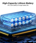 High-capacity 18V lithium battery for Cordless Hydraulic Cable Cutter With LED Display Portable 70 KN Cutting Power