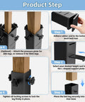 Adjustable Dorm Bed Risers Heavy Duty Steel Frame Built Different installation guide with steps for secure setup.