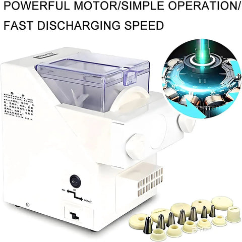 Automatic Cookie Press Machine With Eight Replaceable Nozzles, Electric Biscuit Maker with powerful motor and accessories