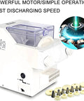 Automatic Cookie Press And Biscuit Maker With 8 Replaceable Nozzles, 180W Electric DIY Baking Machine, food grade, white