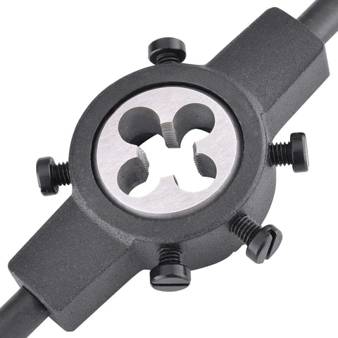 M45X3 Right Hand Round Threading Die For External Threads, heavy duty alloy tool steel, 45mm cutting diameter, close-up view