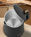 Double Wall 1.7L Electric Kettle With Cool Touch Exterior No Burn Hands Safety Rapid 1500W Boil Stainless Steel Interior