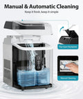 Nugget Ice Maker Countertop With 42 Lbs Per Day Output 24 Hour Ice Machine 1.5L Water Tank Rapid Ice Release Self Cleaning
