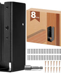 Hassle Free 8 Pack 2X6 Concealed Joist Hangers With Matching Nails Galvanized Steel Hidden Beam Brackets For Decks.