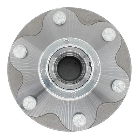 Heavy Duty Front Left And Right Wheel Hub Bearing Kit With Seals For Toyota 4Runner Sequoia Tundra And Tacoma 2wd Fits 1996 To 2007 top view of hub