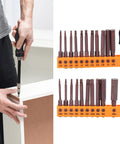 Awesome 23 Pc Screwdriver Bit Set With Hex S2 Steel Hardened Bits Perfect For Electric Drill Or Manual Jobs Plus 2 Headgears For Any Tough Hardware Repair Around The House, 23-piece S2 steel hex bit set in orange holder