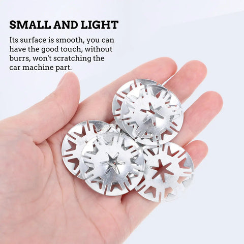 Inner Tooth Lock Washers Automotive Fasteners Kit 100 Pieces Iron Material in hand with smooth surface and no burrs