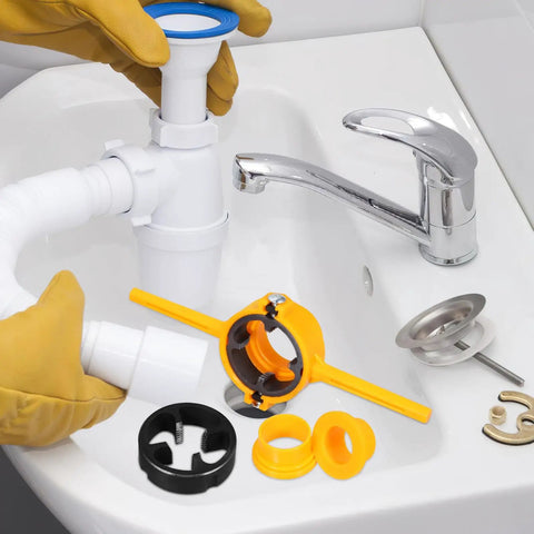 Multi-Use Threader Tool Kit For Plumbing Installation And Maintenance, ABS Safe Material, Handy Tools For PVC Water Tubes, Accurate Threading, Home DIY Plumbing Kit With Random Color Tubing, sink pipe install
