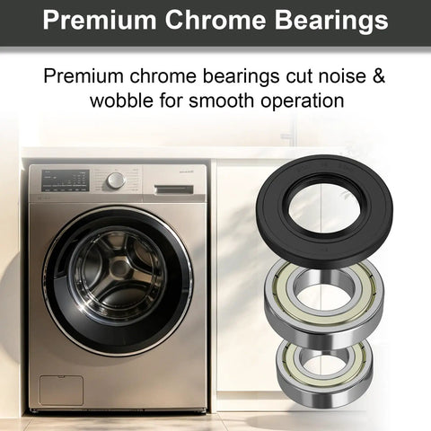 Kick That Grinding Noise With Heavy Duty Washer Drum Bearing And Seal Kit For Samsung Dc62 00156A Pro Diy Home Repair Brings Quiet Smooth Sailing Back, with premium chrome bearings and seal.