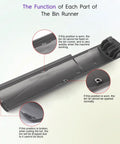 Image illustrating the function of each part of Cyclone Baffle Bin Runner Replacement For 8 Inch Dust Bin Vacuum Cleaners Fits V10 V11 V15 SV12 SV14 SV15 SV22 Series Smooth Sliding Plate Easy Install Durable Vacuum Part Fits Like A Glove.