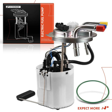Bolt On Replacement Electric Fuel Pump Module Assembly With Built In Pressure Sensor To Fix Fuel Starvation Fast And Keep Your Rig Running Smooth On 2008 2009 Models. Side view of fuel pump assembly with installation harness.