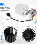 Upgraded Bathroom Fan Motor And Blower Assembly For Broan Nutone Ceiling Heaters dimensions and wiring details in bathroom setting.