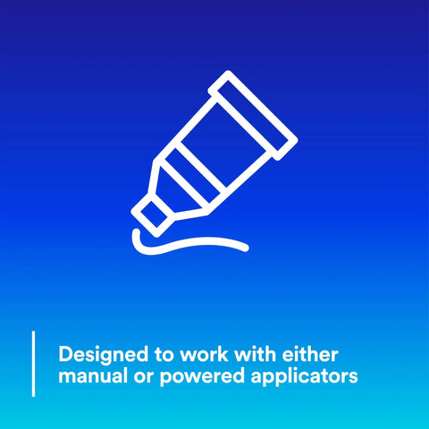 Illustration of a tube applicator for Window Weld Urethane Windshield Adhesive, High-Strength Fast-Cure One-Part Auto Glass Sealant