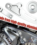 Heavy Duty Alternator Conversion Bracket Kit For Holden LS1 And Nissan RB Engine Swap Aluminum parts with clear detail
