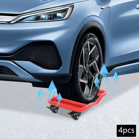 Badass Heavy Duty Vehicle Tire Dollies 6000 Lbs Capacity Set Of 4 Tough As Nails under car tire for easy movement.