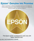 Epson Genuine Ink Promise badge highlighting reliability and high-quality printing assurance.