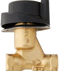Half Turn Shower Volume Control Valve With Ceramic Disc for precise water flow, brass body, patented K Joint install, side view.