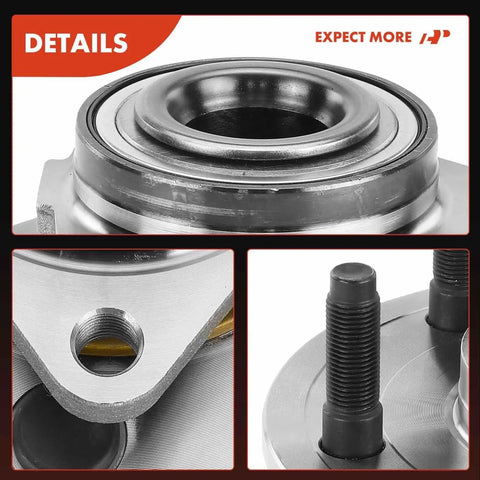 Upgraded Front Wheel Bearing And Hub Assembly 5 Lug Pattern for Dodge Ram 1500 trucks showing the pre greased seal and steel core.