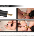 Step-by-step installation guide for the Kickass Rechargeable Electric Drill With Extended Battery Life And Precision Bits.