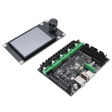 Lightning Fast 32 Bit STM32F407VET6 Control Board with 3.5 inch Color Touchscreen for 3D printing.