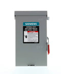 Front view of 2P 60A 240V General Duty Outdoor Non Fusible Safety Switch with visible blade and rugged outdoor ready design.