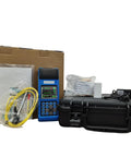 Handheld Leeb Hardness Tester With Built In Printer And D Impact Probe For Steel Forgings in rugged carrying case with accessories.