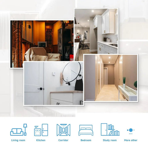 Interiors with Ten Pack 6 Inch LED Disk Lights Dimmable Flush Mount Downlights 16.5W 5000K Daylight Ceiling Lights